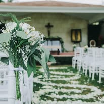 Montaje de ceremonia al aire libre